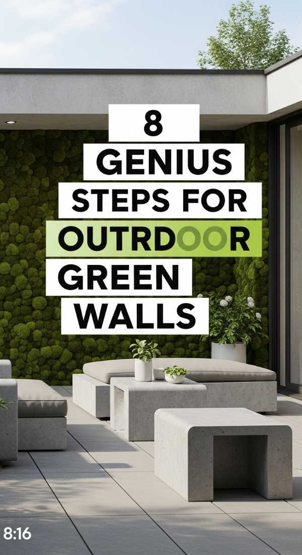 Modern Wall Design Masterclass: Transform Any Room Like a Pro 8 Genius Steps For Outdoor Green Walls 69fb223708a3a