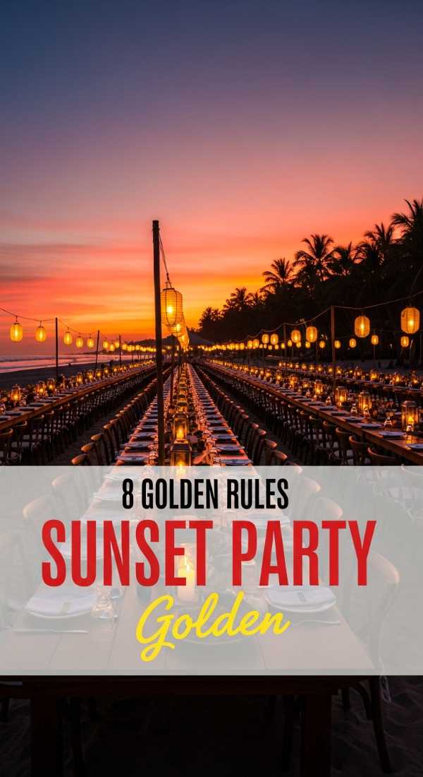 From Grill to Chill: The Secrets to a Perfect Outdoor Celebration 8 Golden Rules To Host A Sunset Dinner 6a157b0f8e8d3