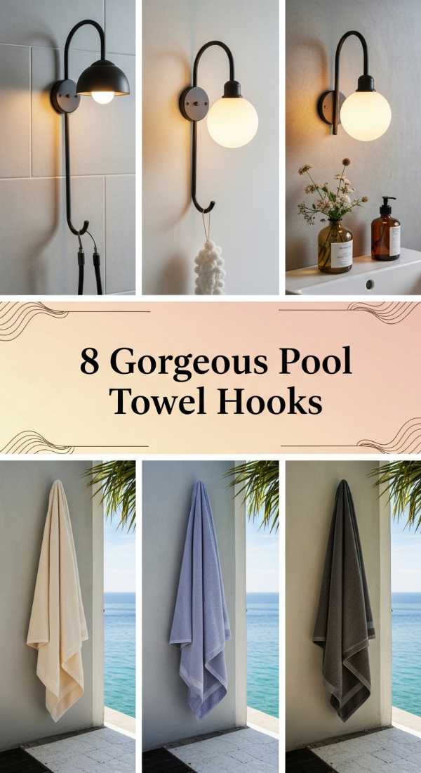 8 Gorgeous Pool Towel Hooks 69f48f2c99658