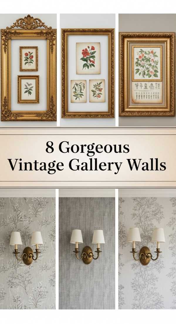 8 Gorgeous Vintage Gallery Walls 6a035a95ae40b