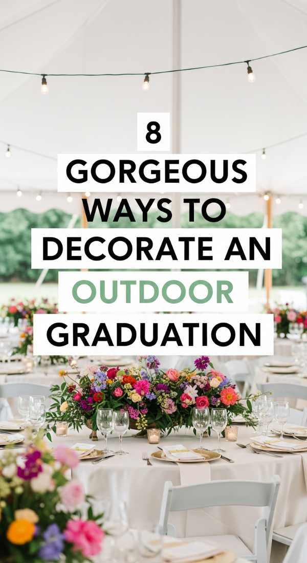 8 Gorgeous Ways To Decorate An Outdoor Graduation 6a0de7597526f