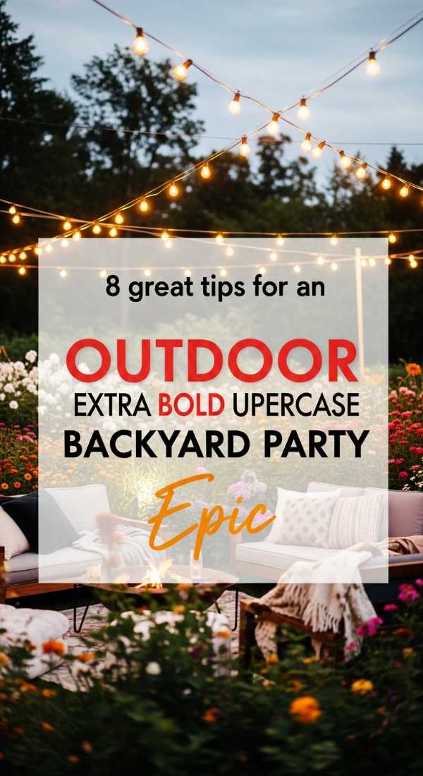 8 Great Tips For An Outdoor Backyard Party 6a0db3ecd5e1c