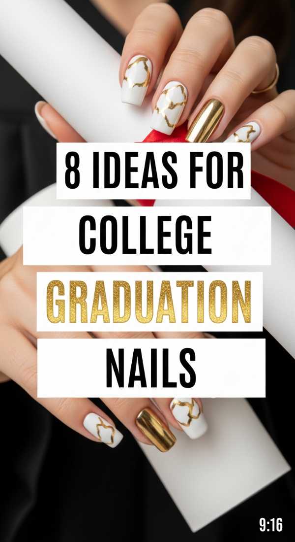 8 Ideas For College Graduation Nails 6a05a53a45115