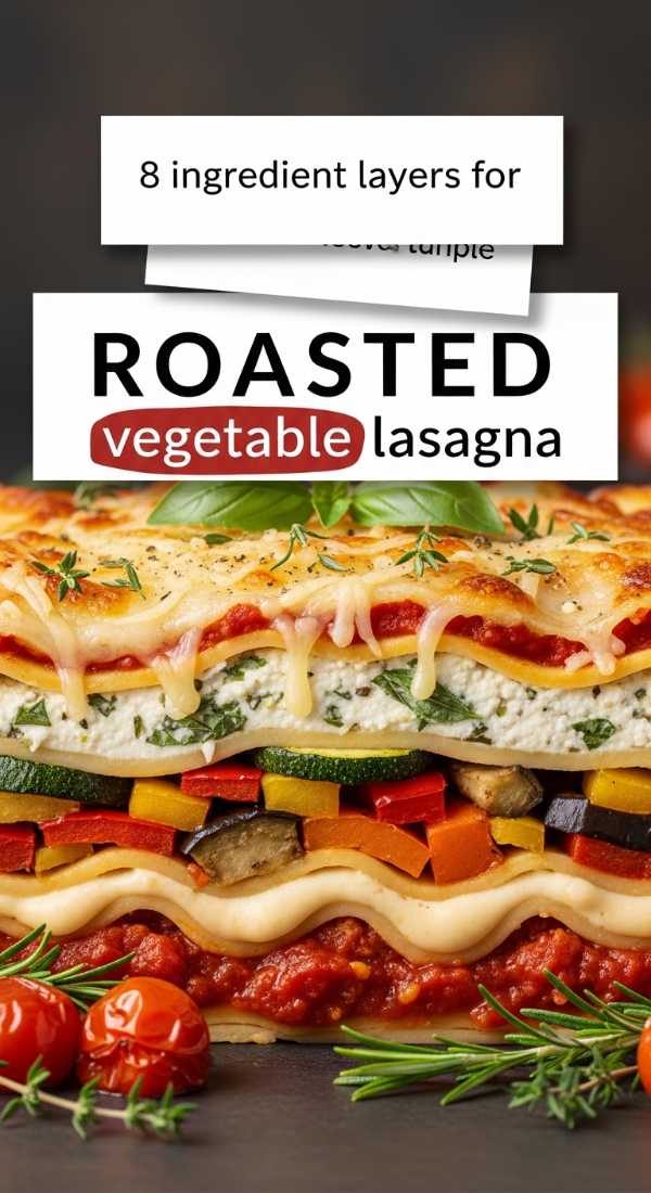 8 Ingredient Layers For Roasted Vegetable Lasagna 6a142b6fe2741
