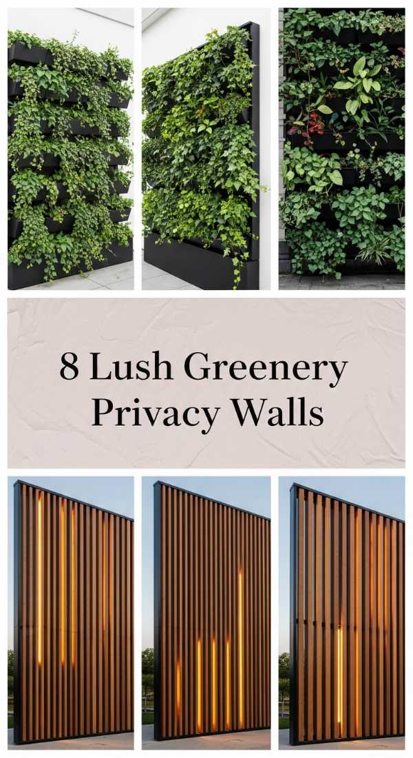 From Basic Backyard to Dreamy Oasis: Your Ultimate Guide to Outdoor Living 8 Lush Greenery Privacy Walls 69fb076cef0b1
