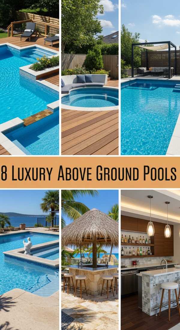 Summer Sanctuary: Curating a High-End Oasis Indoors and Out 8 Luxury Above Ground Pools 6a04b78520fd0