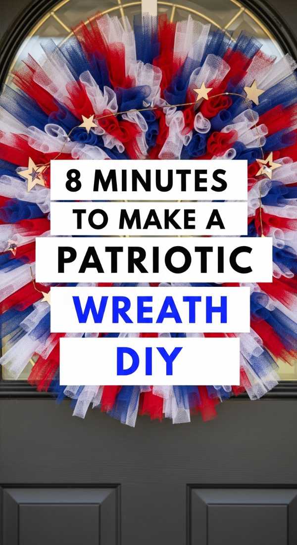 8 Minutes To Make A Patriotic Wreath Diy 6a057d8b26e95