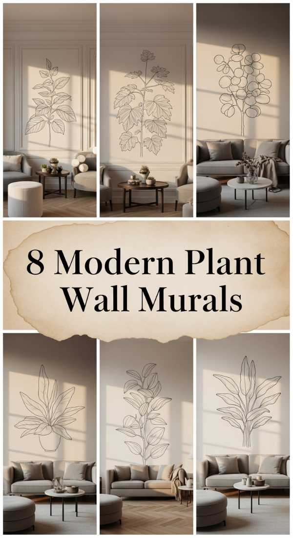 8 Modern Plant Wall Murals 6a00662ddca76