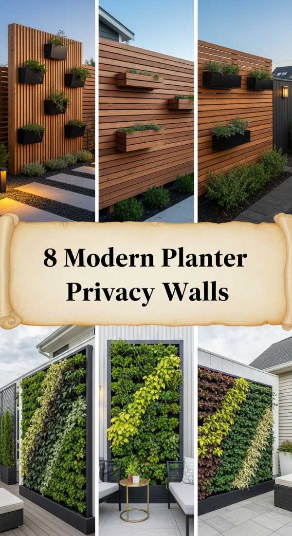 8 Modern Planter Privacy Walls 69fb076031687
