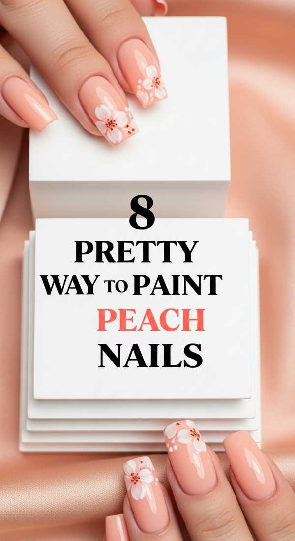 8 Pretty Ways To Paint Peach Nails 6a05a3db6ab87
