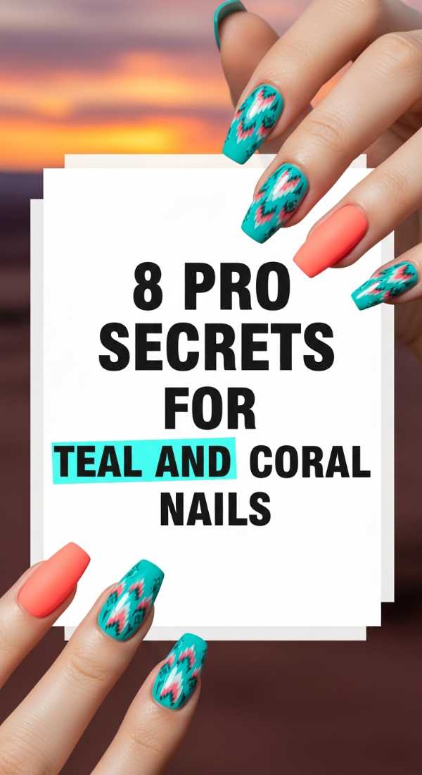 8 Pro Secrets For Teal And Coral Nails 6a05a542e2b7a