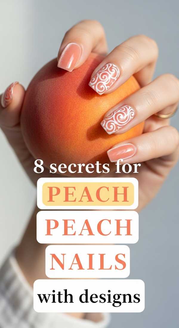 8 Secrets For Peach Nails With Designs 6a059c9f3de71