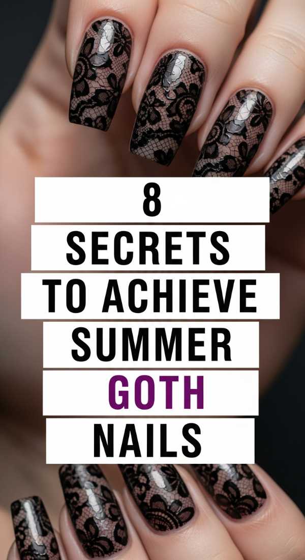 8 Secrets To Achieve Summer Goth Nails 6a05a70940bf4