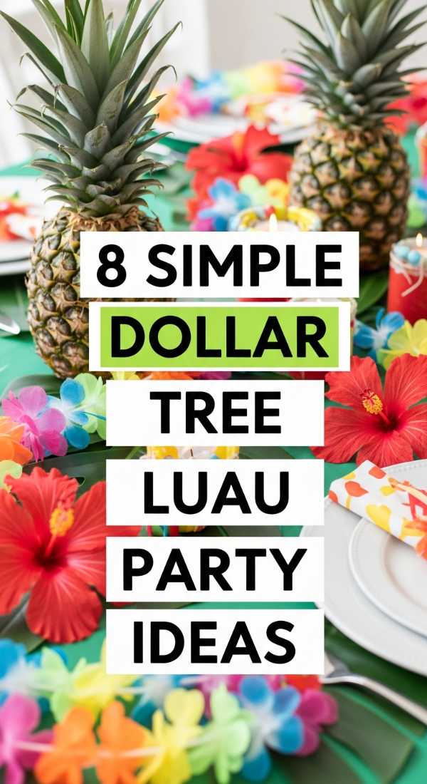 Dreamy Degrees: Curating the Perfect Aesthetic Summer Graduation Party 8 Simple Dollar Tree Luau Party Ideas 6a057d96de598