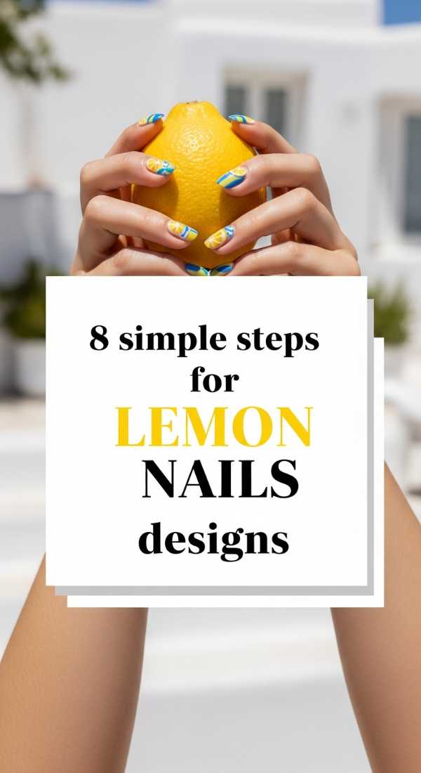8 Simple Steps For Lemon Nails Designs 6a05a3de93f8b