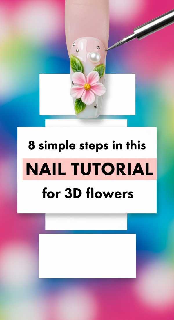 8 Simple Steps In This Nail Tutorial For 3d Flowers 6a031a1eb2c69