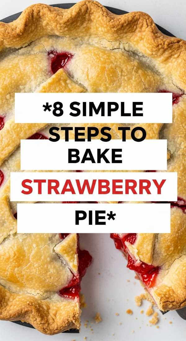 8 Simple Steps To Bake Strawberry Pie 6a0018172f1c8