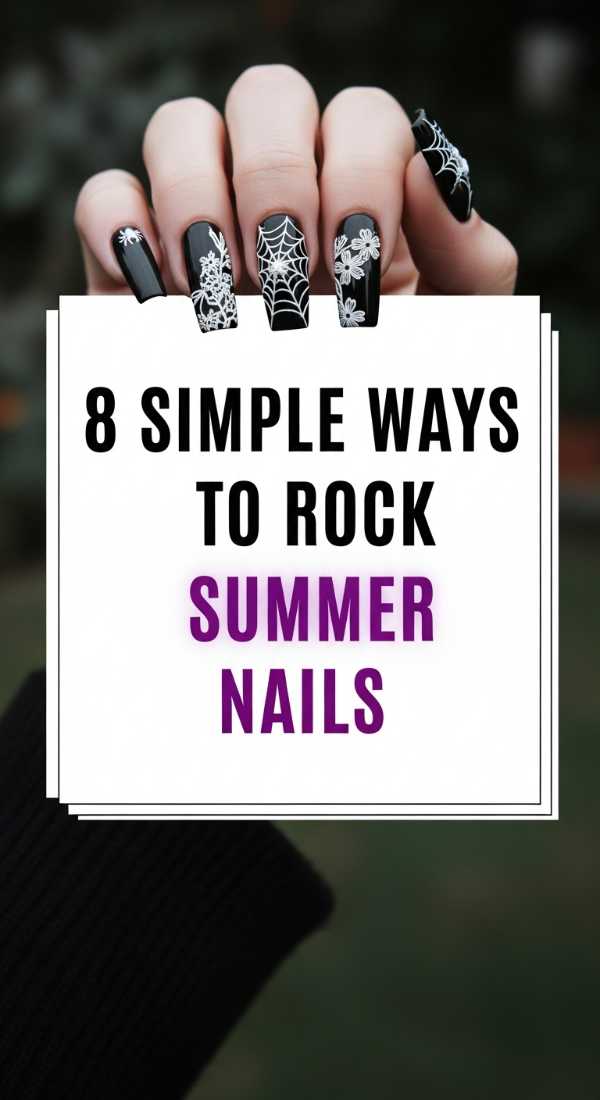 8 Simple Ways To Rock Summer Goth Nails 6a0597dbf20b6