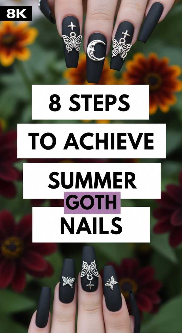 8 Steps To Achieve Summer Goth Nails 6a0599b568035