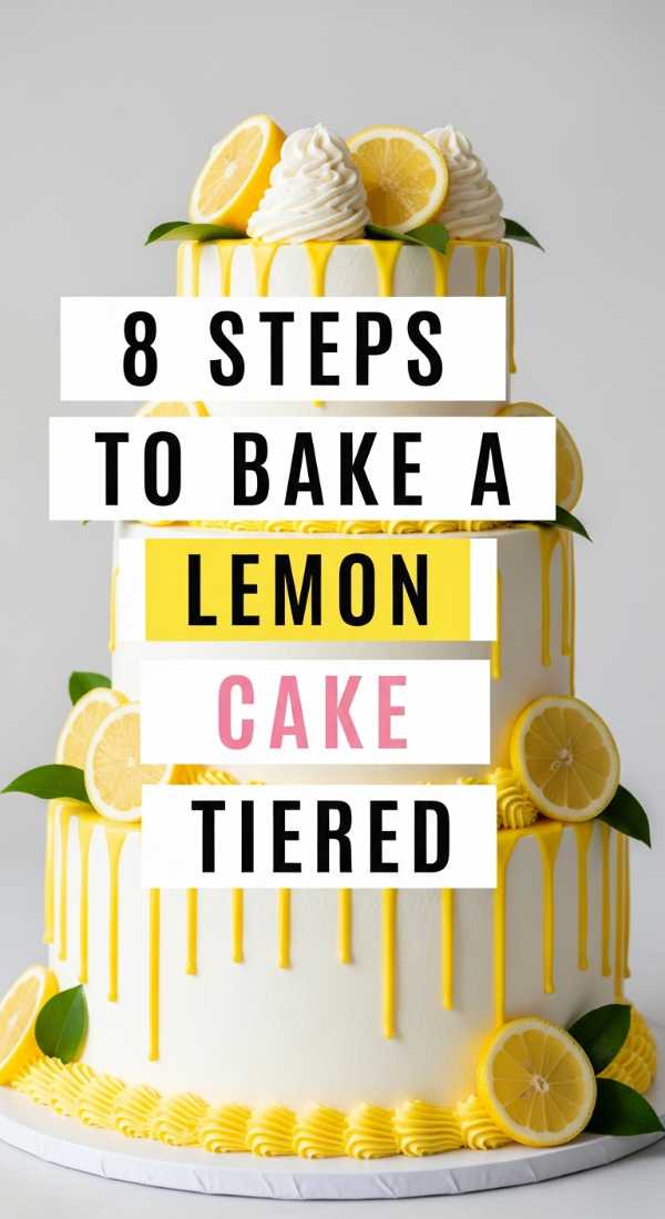8 Steps To Bake A Lemon Tiered Cake 69f47eea9134d