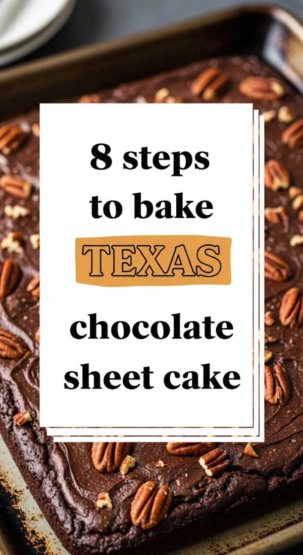 8 Steps To Bake Texas Chocolate Sheet Cake 6a06fea724a3f