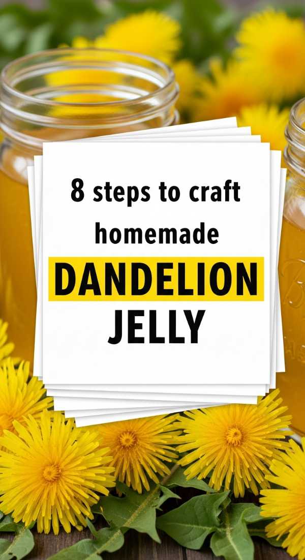 8 Steps To Craft Homemade Dandelion Jelly 6a00161fa4369