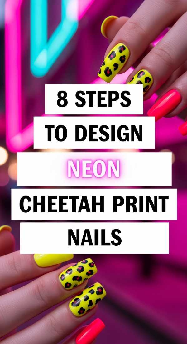 8 Steps To Design Neon Cheetah Print Nails 6a05a50672f7d