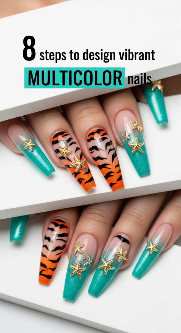 8 Steps To Design Vibrant Multicolor Nails 6a0f0b9064e0b