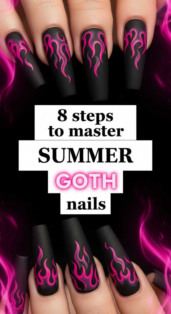 8 Steps To Master Summer Goth Nails 6a05a3ccb30a7
