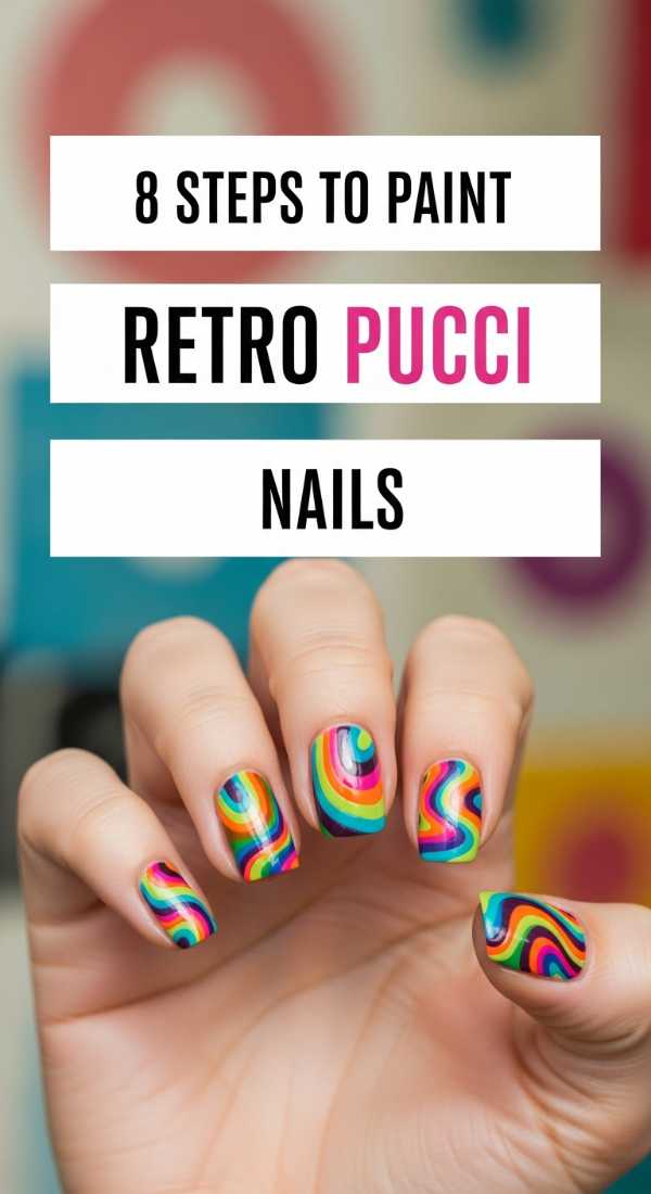 8 Steps To Paint Retro Pucci Nails 6a05a3ff30aff