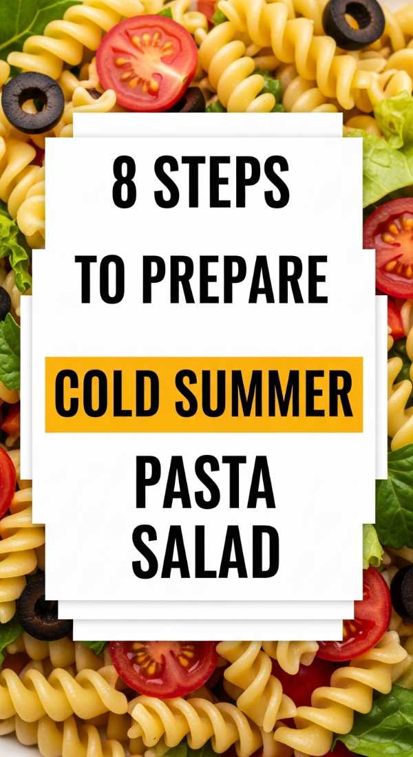 Sun, Sand, and Snacks: Your Ultimate Seasonal Flavor Handbook 8 Steps To Prepare Cold Summer Pasta Salad 6a070b556dfe6