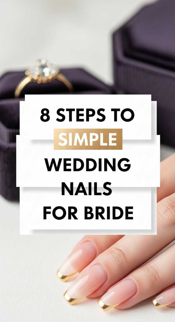 8 Steps To Simple Wedding Nails For Bride 69f5e2b85605e
