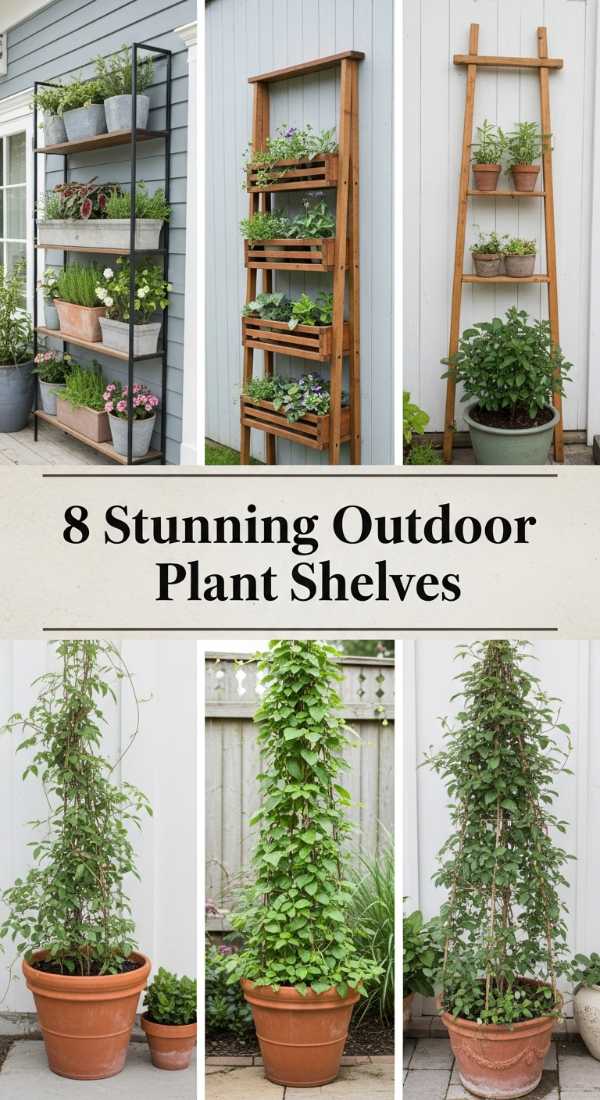 8 Stunning Outdoor Plant Shelves 6a04bc69f1d22
