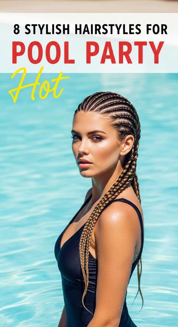8 Stylish Hairstyles For Your Next Pool Party 6a0dbf93cd5ec