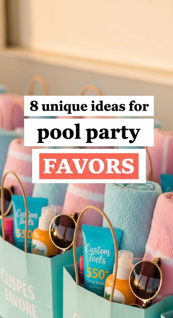 8 Unique Ideas For Pool Party Favors 6a0def2a1bacb