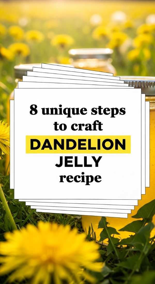 8 Unique Steps To Craft Dandelion Jelly Recipe 6a00182c07453