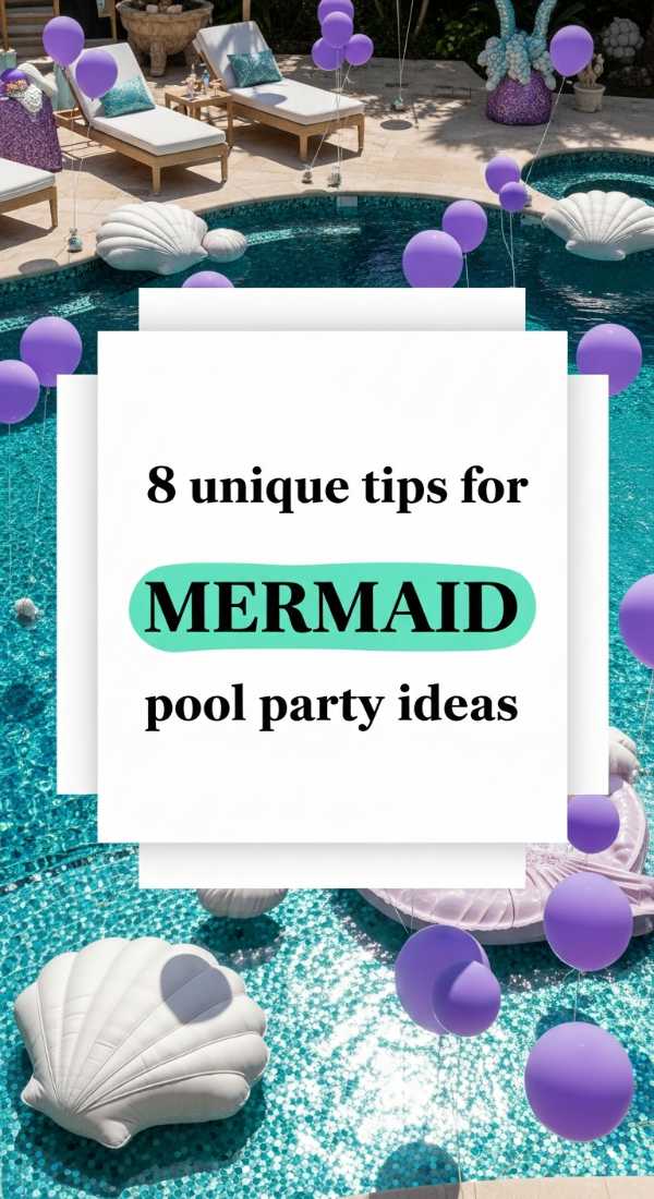 8 Unique Tips For Mermaid Pool Party Ideas 6a18a662664ca