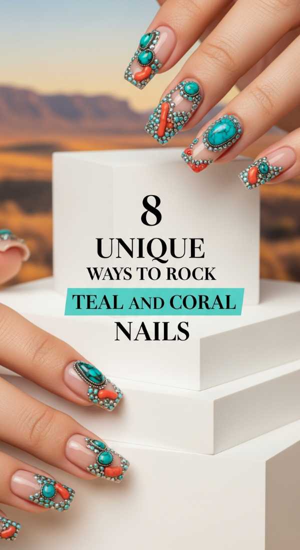Class of 2026: 10 Nail Trends to Rock from Graduation to Summer Break 8 Unique Ways To Rock Teal And Coral Nails 6a0597d863657