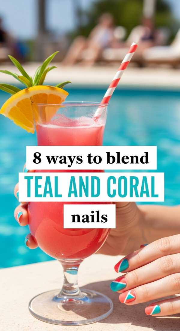 8 Ways To Blend Teal And Coral Nails 6a0599be06717
