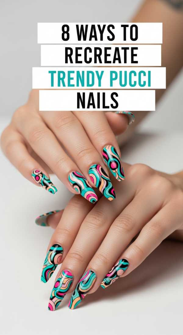 8 Ways To Recreate Trendy Pucci Nails 6a059f80b6a2f