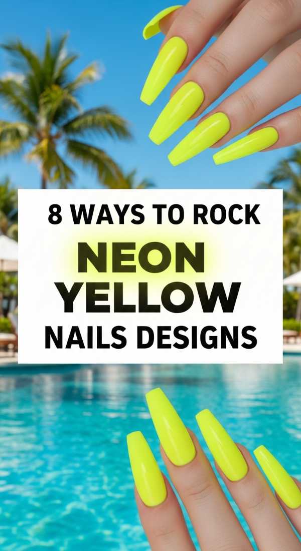 8 Ways To Rock Neon Yellow Nails Designs 6a0598a1274cc