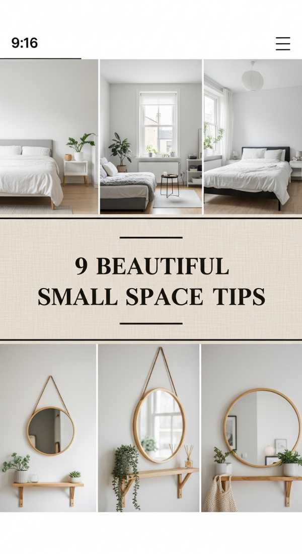 9 Beautiful Small Space Tips 6a0ea92a99f38