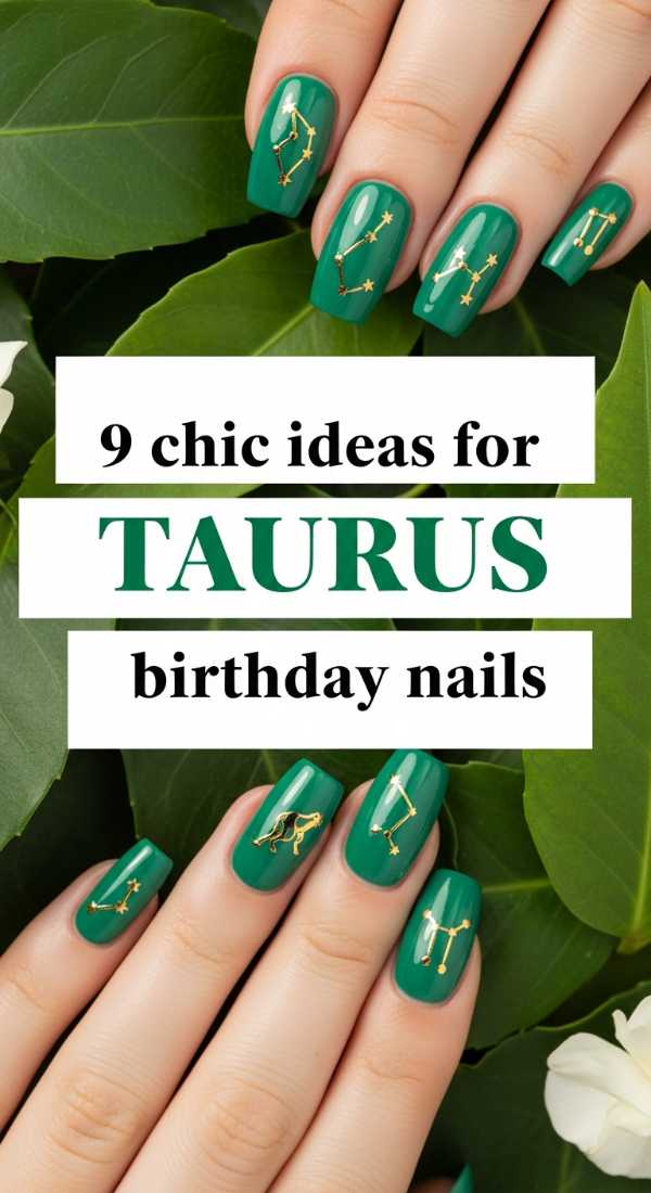 9 Chic Ideas For Taurus Birthday Nails 6a0599beb2385