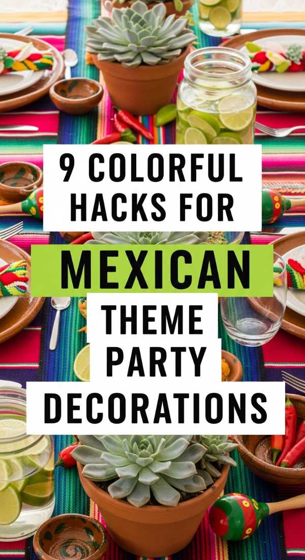 9 Colorful Hacks For Mexican Theme Party Decorations 6a021b1d5dd7c