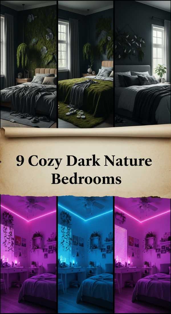 9 Cozy Dark Nature Bedrooms 6a04c9794c892