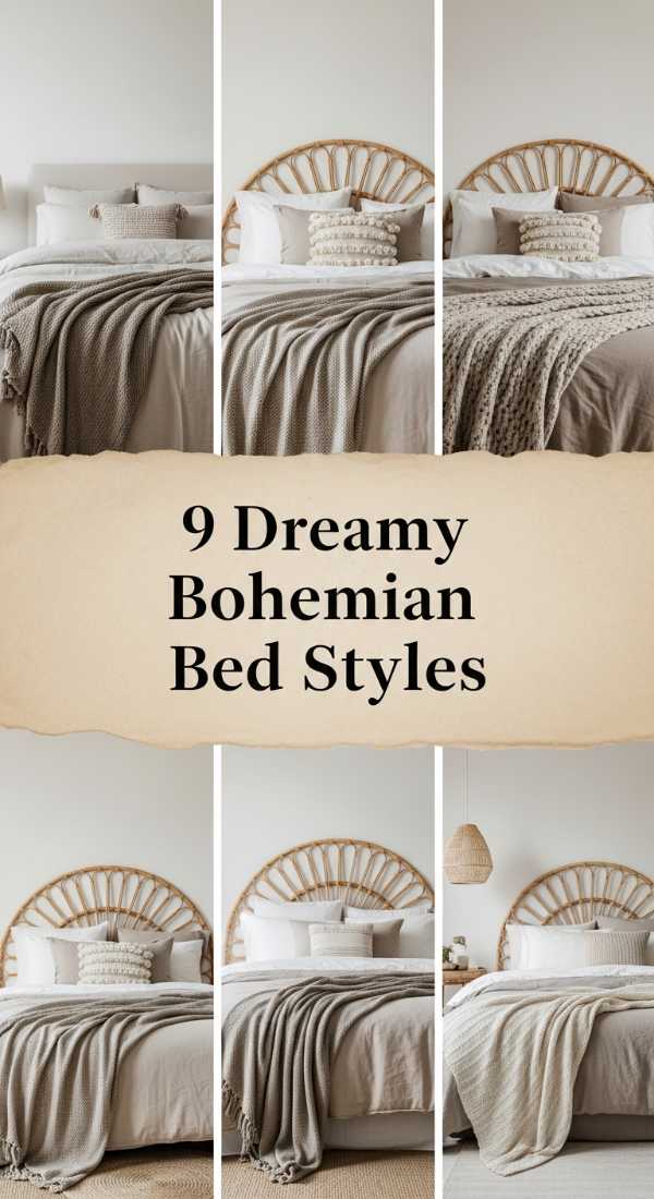 9 Dreamy Bohemian Bed Styles 6a0ea16a09861