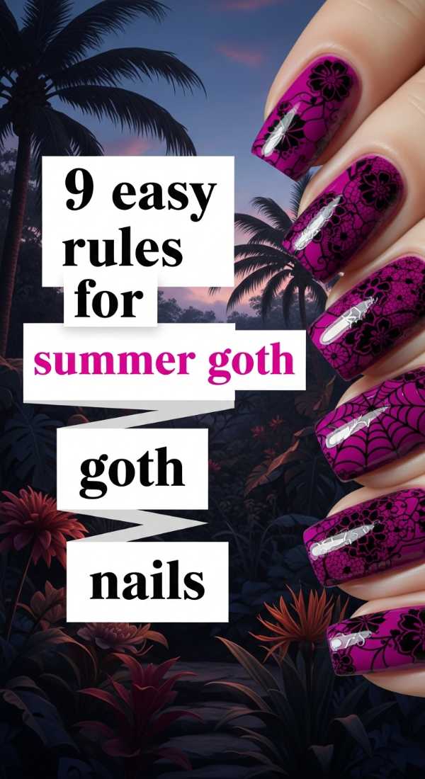 9 Easy Rules For Summer Goth Nails 6a059f8d74f38
