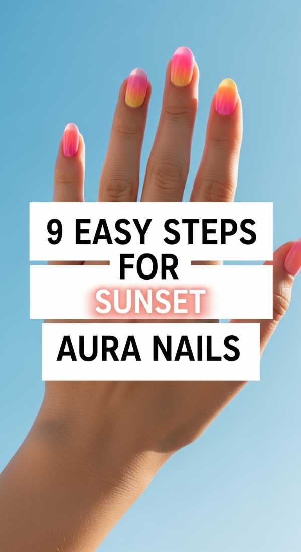 9 Easy Steps For Sunset Aura Nails 6a05a14d3fd2d