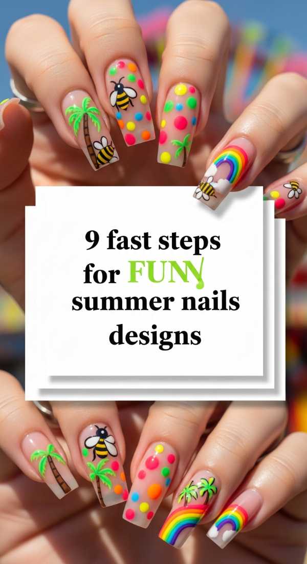 9 Fast Steps For Fun Summer Nails Designs 6a058df1e053b
