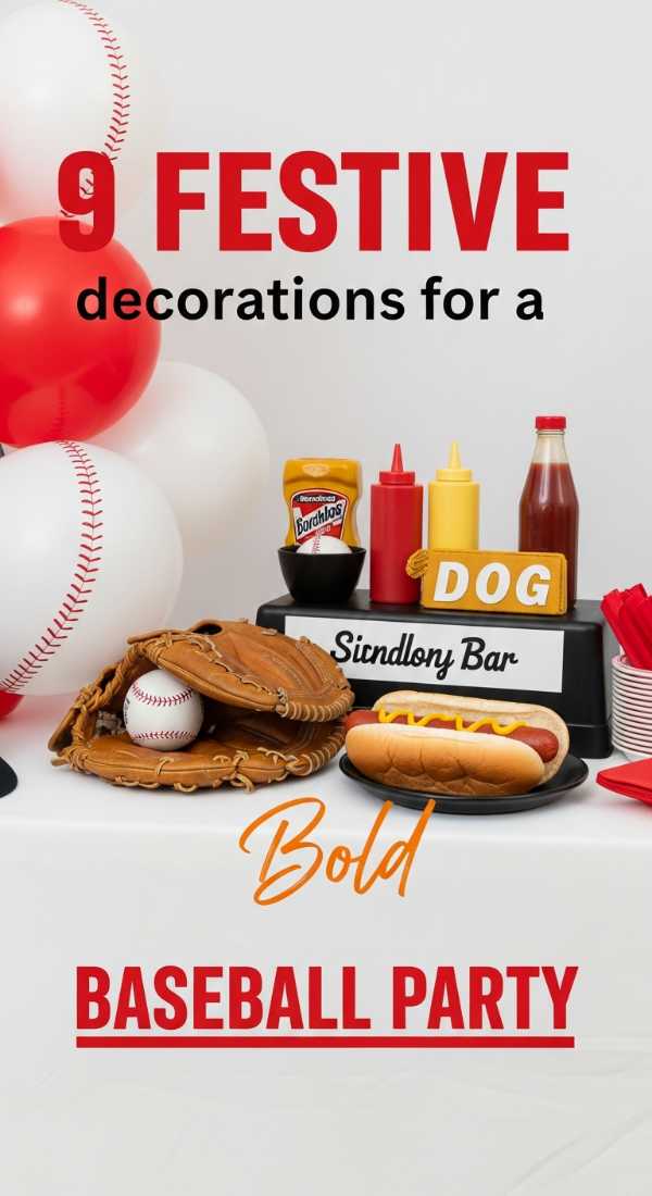 9 Festive Decorations For A Baseball Party 6a0db3bfcf014